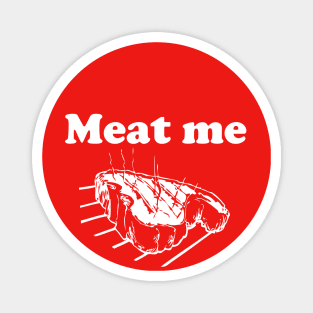 Meat Me in Nebraska T-shirt by Corn Coast Magnet